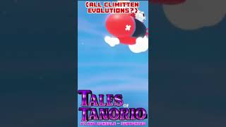 ALL CLIMITTENS EVOLUTIONS IN TALES OF TANORIO shorts [upl. by Moon]