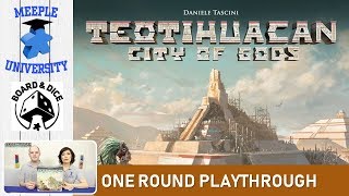 Teotihuacan City of Gods Board Game – One Round Playthrough No time check short playthrough here [upl. by Markson]