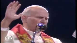 Juan Pablo II Canta Pescador de Hombres HD  La canonización de Juan Pablo II HD [upl. by Ynaffets]