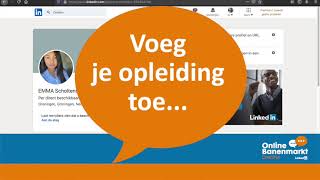 LinkedIn training en uitleg Online Banenmarkt Drenthe [upl. by Ajit]