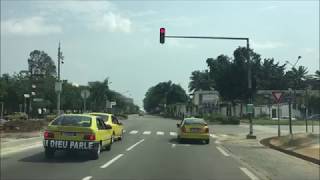 Driving around Abidjan Cote Divoire Treichville Plateau Cocody 2019 [upl. by Oicnecserc20]