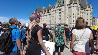 Protest at Parliament of Canada  World Wide Rally for Freedom March in Downtown Ottawa  Sept 1821 [upl. by Radu]