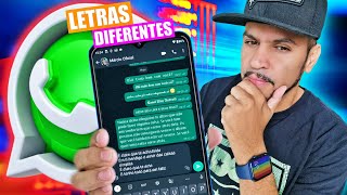 Como Escrever com LETRAS DIFERENTES no WhatsApp [upl. by Ginger]