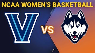 Villanova vs UConn  2024 NCAA WOMENS BASKETBALL LIVE SCORE [upl. by Ahtnams]