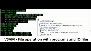 VSAM file handling [upl. by Drazze]