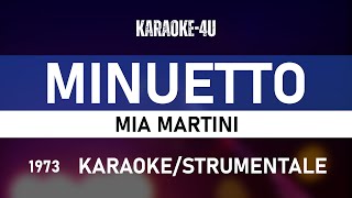 Minuetto  Mia Martini karaokeitalianostrumentaletestolyrics [upl. by Latia]