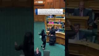 New Zealand parliament suspended after Haka protest [upl. by Zelde]