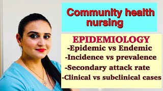 Epidemiology made easy for nurses Community health nursing for nursing competitive exams [upl. by Marinna]