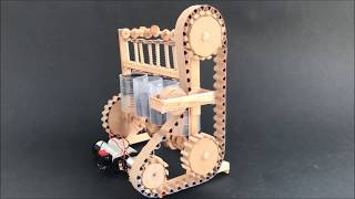 How the four cylinder engine model  DIY with cardboard [upl. by Amyaj]