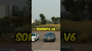 😳 Shocking Acceleration of Kia Sorento V6  Drag Race with Sonata 25 [upl. by Nwhas129]