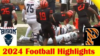 Howard vs Princeton Football Game Highlights 9 28 2024 [upl. by Lorens537]