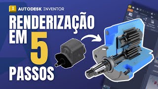 Autodesk Inventor 2023  Renderização em 5 passos  Ray Tracing Rendering [upl. by Rogerson199]