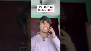 Birthdayr porer din shob sesh  Subscribe for 100k  shortsvideo trending birthday [upl. by Guinna]