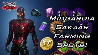 Midgardia and Sakaar Farming Locations  Marvel Future Revolution [upl. by Tallia]