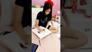 Shriyas Creativity in Free Time PratimasLIFENLiving shorts ytshorts art drawing portrait [upl. by Ifok168]