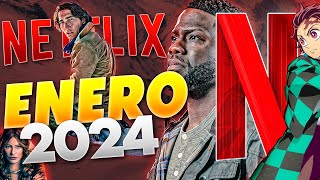 Estrenos Netflix Enero 2024  Top Cinema [upl. by Nogaem]