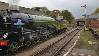 Peppercorn A1 Class Tornado departs Wansford Station at the Nene Valley Railway 261024 [upl. by Arria]