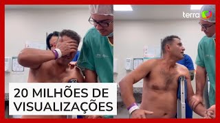 Médico coloca ombro de paciente de volta no lugar e reação dele viraliza [upl. by Nylecoj905]