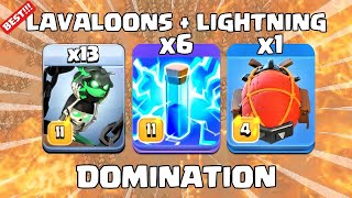 LAVALOONS  LIGHTNING BLIMP  OVERPOWERED ATTACK AT TH 16 BEST ATTACK STRATEGIES CLASH OF CLANS [upl. by Lefty379]