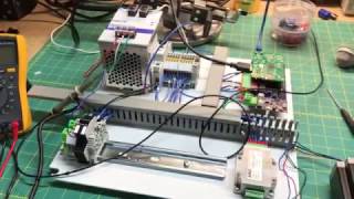 Real Time Linux Raspberry Pi Driving Industrial Stepper Motor [upl. by Knapp]