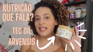 Esse produto deu MUITO CERTO no meu cabelo Arvensis TEC OIL [upl. by Qooraf]