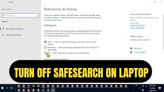 how to turn off safesearch on laptop [upl. by Lenrad]