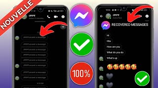 Comment voir un message supprimé sur Messenger 2024  Récupérer un message supprimé de Messenger [upl. by Irrej]