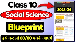 Class 10 Social Science Blueprint  Chapter wise weightage  Cbse Board Exam 20224 [upl. by Diehl]