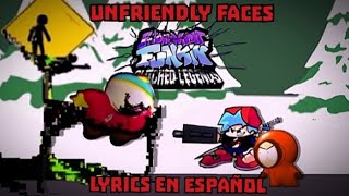 Unfriendly Faces  Lyrics en Español  FNF Glitched Legends V3 Collab jadacountryballsOficial [upl. by Julita685]