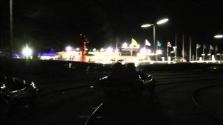 Tomorrowland Speedway Nighttime Magic Kingdom Walt Disney World HD 1080p [upl. by Stefan]