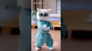 funny cat dance ytshortfunny cat  viral short amazing dancewhite cat  beautiful [upl. by Lamraj731]