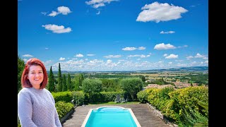 €453700 Stunning Villa with swimming pool Exceptional views only 10 mins from Castelnaudary [upl. by Salahcin469]