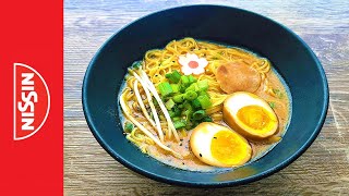 Nissin Wakayama Ramen  Japan  Instant Noodle Recipe Time  EP 1109 [upl. by Kolosick]