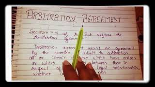 ARBITRATION AGREEMENT  ESSENTIAL AND KINDS OF ARBITRATION AGREEMENT [upl. by Engel]