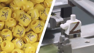 How are LEGO Minifigures Made  LEGO Factory Behind The Scenes [upl. by Gnat]