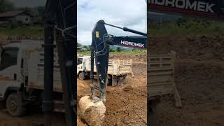 Large scale excavator excavation video [upl. by Aikrehs]