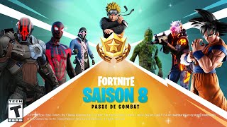 FORTNITE SAISON 8 CHAPITRE 2  Passe de Combat Date Event Map Skin [upl. by Suzzy]