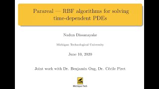 Parareal  RBF algorithms for solving timedependent PDEsnadun [upl. by Lalita]