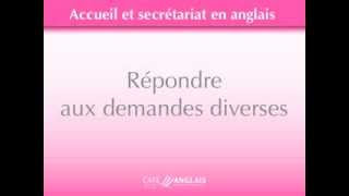 Répondre aux questions en anglais à laccueil [upl. by Phedra181]