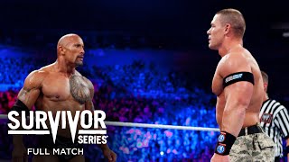 FULL MATCH  John Cena amp The Rock vs The Miz amp RTruth Survivor Series 2011 [upl. by Assenej]