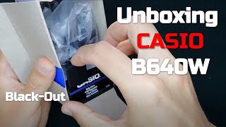 Reloj Casio B640WB Negativo Unboxing Oscuridad Retro [upl. by Rabbaj]