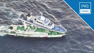 PH China coast guard ships collide in West Philippine Sea  INQToday [upl. by Lucien]