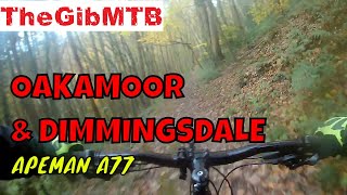 Oakamoor amp Dimmingsdale MTB Downhill Trails Staffordshire Apeman A77 Chest mount [upl. by Koo]