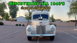 Discovering All 1940s Cars for Sale by Owner on Craigslist [upl. by Noir]