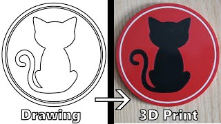 How to Design a MultiColored 3D Print  Bambu Lab 3D Printer [upl. by Fesuoy]