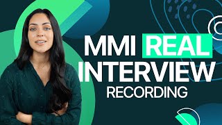 Real MMI Example Medicine Interviews [upl. by Gniliem]