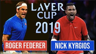 Roger Federer’s HatTrick Against Nick Kyrgios  Federer vs Kyrgios Laver Cup 2019 Highlights [upl. by Naej70]