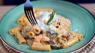 Schnell amp Gesund Lachs und Zucchini Pasta in 20 Minuten  Perfekt für die ganze Familie 🍝 [upl. by Monahan981]