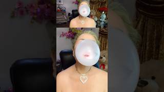 Bubble Queen Blowing Bubbles Ruth Styles asmr bubblegum blowingbubbles [upl. by Juli]