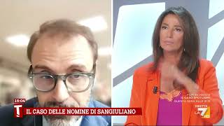 Nomine Sangiuliano la rinuncia di Francesco Specchia in diretta [upl. by Jerry]